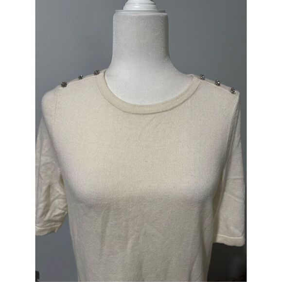 Boden sweater shirt gems on the shoulder 8 - Picture 1 of 6